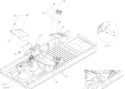 Electrical Diagram and Parts List for Z-FORCELX54KW (17AIDAUC010)(2018) Cub Cadet Lawn Tractor